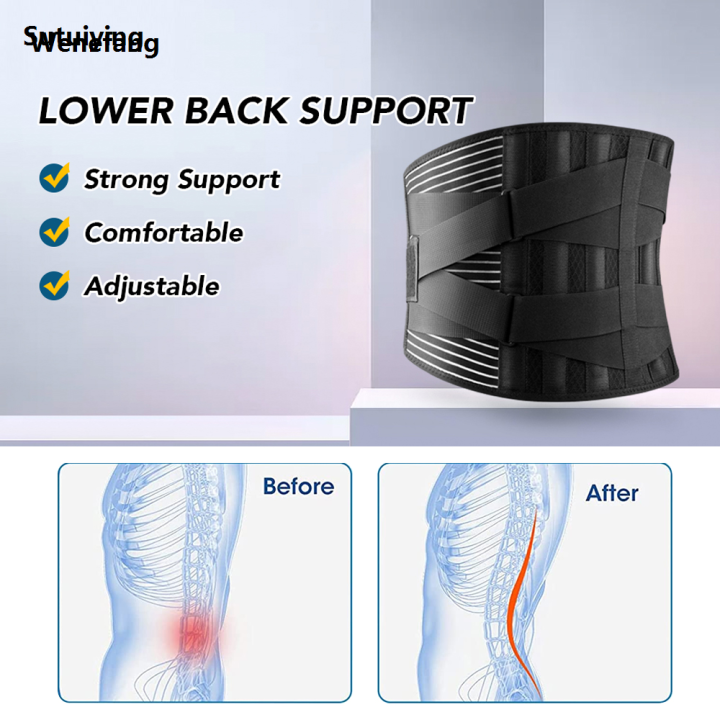 Wenefang%20Sutuiying%201Pcs%20Double%20Pull%20Back%20Lumbar%20Support%20Belt%20Waist%20Orthopedic%20Brace%20Profesional%20Luxury%20for%20Lumbar%20Pad,Injury,Lower%20Back%20Pain%20Relief%20for%20Herniated%20Disc%20-%20Image%202