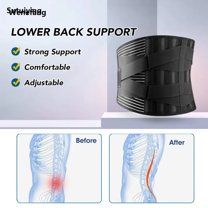 Wenefang%20Sutuiying%201Pcs%20Double%20Pull%20Back%20Lumbar%20Support%20Belt%20Waist%20Orthopedic%20Brace%20Profesional%20Luxury%20for%20Lumbar%20Pad,Injury,Lower%20Back%20Pain%20Relief%20for%20Herniated%20Disc%20-%20Image%202