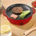 |Motoso Electric Baking Pan| Pan | Portable Multifunctional Cooker | Mini Frying Pan | Smokeless BBQ Grill | Hot Pot Combo | Non-Stick Cooking Pan | Roasting | Grilling | Frying | Compact Household Appliance | Adjustable Temperature | Relax Comfort. 