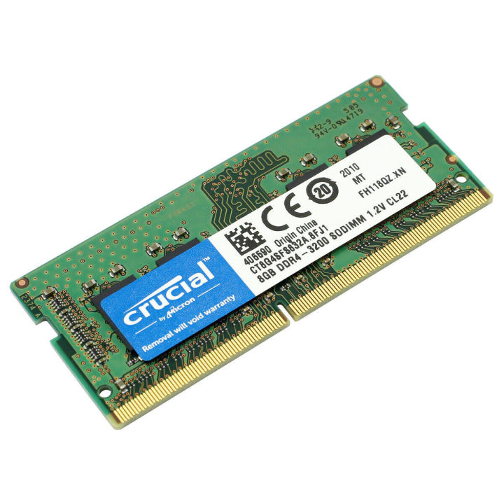 Crucial%2032GB%20DDR4-3200%20SODIMM%20Laptop%20RAM%20-%20Image%203