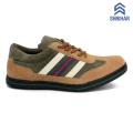 Shikhar Shoes 3955 Cream Suede Sneaker For Men. 