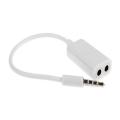 3.5mm Audio Jack Stereo Headphone Splitter Cable Adapter. 