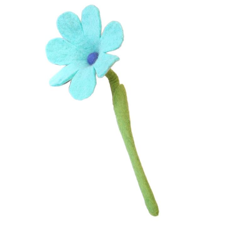 Blue Solid Flower Decor : Set Of 2