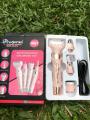 Progemei GM-3074 - 4In1 Rechargeable Electric Epilator Hair Shaver For Ladies Nose & Ear/ Eyebrow Hair Trimmer Remover. 