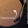 ARELENE 6 Pieces Cork Turntable Mats with High Fidelity for Vinyl LP Record Players Audiophile Reduce Noise. 