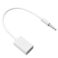 3.5mm Male AUX Audio Plug Jack To USB 2.0 Female Converter Cable Cord Car MP3 FOR Smartphone Cellphone Phones. 