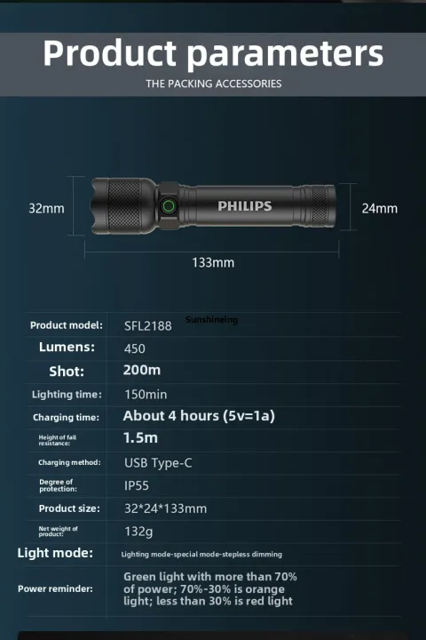 Emergency/Cycling%20Home,%20Rechargeable%20CType%20Super%20Bright,%20High%20Power%202025%20PHILIPS%20Philips%20SFL2188%20Flashlight%20Long%20Range,%EF%BC%8DMulti-Purpose,%20Fit%20-%20Image%206