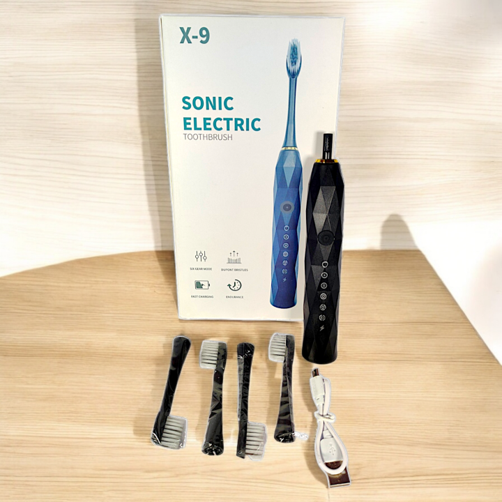 Sonic Electric Toothbrush for Adults,Rechargeable Electric Toothbrushe with 3 Brush