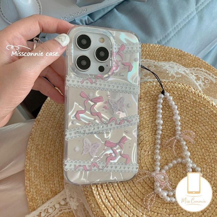 Fashionable and Cute Pink Lace Love Bracelet Case Compatible for Realme C63 C65 Note 50 60 C11 C55 C67 C51 C15 C35 C17 C30 C31 C25s C21Y C25Y C61 C20 C51s C25 8i 5s Luxury Double Water Wave