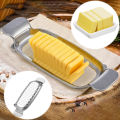 Butter And Cheese Slicer, Stainless Steel Multipurpose Cheese Slicer Food Cutter, Butter Slicer Cutter Cheese Slicer Durable GHAN. 
