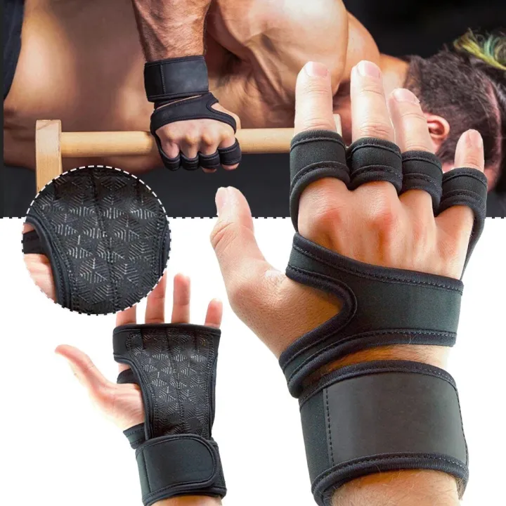 Workout%20Fitness%20Gym%20Sport%20Gloves%20With%20Wrist%20Support%20Grip%20Unisex%20-%20Image%202