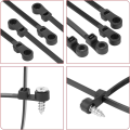 NCANRUI 12 Inch Cable Ties (100 Pack) Zip Ties with Screw Mounting Hole 120 Lb Strength + 100 Screws for Wire Management. 