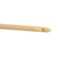 JAERBEE Natural Color Natural Bamboo Single Pointed Afghan Tunisian Crochet Hooks Needles 25.5Cm-25Cm Long,1 Set(12 Pcs/Set). 