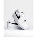 Air Force 1 White Black Premium Sneaker for Men. 