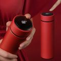 Smart LED Temperature Display Vacuum Flask Thermos Stainless Steel Insulation Cup 500ml, Stainless Steel Coffee Mugs Thermal Cups, Water Bottle With Display. 