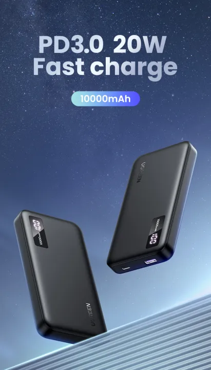 Ugreen%20PowerBank%20Two-Way%20Fast%20Charging%20USB-C%20Port%20and%20USB%20Port%2010000mAh%20-%20Black%20-%20Image%202