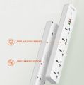 LDNIO SC5319 Multi Socket Extension Lead with 5 AC 3 USB Power Socket Plug Extender 2M. 