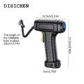 DISICHEN New 120W Handheld Air Compressor Wireless/Wired Inflatable Pump Portable Air Pump Tire Inflator Digital for Car Bicycle Balls. 