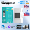 Ranggense 2025 New [KIZLL] SONOFF POW Elite Wifi Smart Power Meter Switch 16A /20A Smart Home Switch LCD Screen Works With Alexa Google Home EWeLink App. 