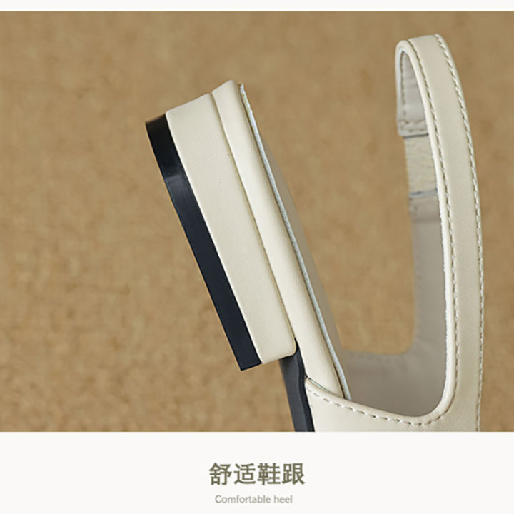 43%EF%BC%8DWork%20Shoes%20Fashion%20Low%20Casual%2020252024%20Summer%20Women's%20Outer%20Sandals%20Korean%20Style%20Women's%20Mules%20Heels%20Size%2041%20-%20Image%206