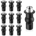 NAMUNY 10 Pieces Toilet Seat Screws Universal Toilet Expanding Screws Toilet Seat Hinge Bolt Replacement Rubber Blind Hole. 