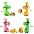 Wonder World Plastic Hand Juicer Home Manual Juicer Fruit Squeezer, Manual Wheatgrass Juicer, Multifunctional 100% Healthy Natural Juice Maker Easy Use and Clean. 