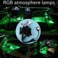 10 in 1 RGB LED with 8M Interior Decoration Car Fiber Optic Strip Light By App Control 12V Decorative Atmosphere Lamps Universal. 