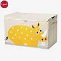 3 Sprouts Kids Toy Chest - Storage Trunk for Boys and Girls Room, Rhino. 