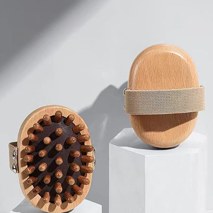 New Wooden Massage Brush Anti-static Bamboo Hair Brush Meridian Dredging Airbag Massage Comb Mini Scalp Hair Care Girl Hand-held