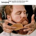 Sutuiying Men's Shaving Brush Set Boar Bristle Portable Barber Natural Beard Sales promotion Brush for Facial Cleaning Wooden Comb Styling Tool Wholesale. 