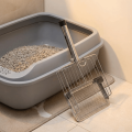Multifunctional Stainless Steel Cat Litter Shovel Fine Hole Non-Stick Cat Poop Scooper with Hanging Hook Fast Sifting Waste Removal Sifting Tool Cats Toilet. 