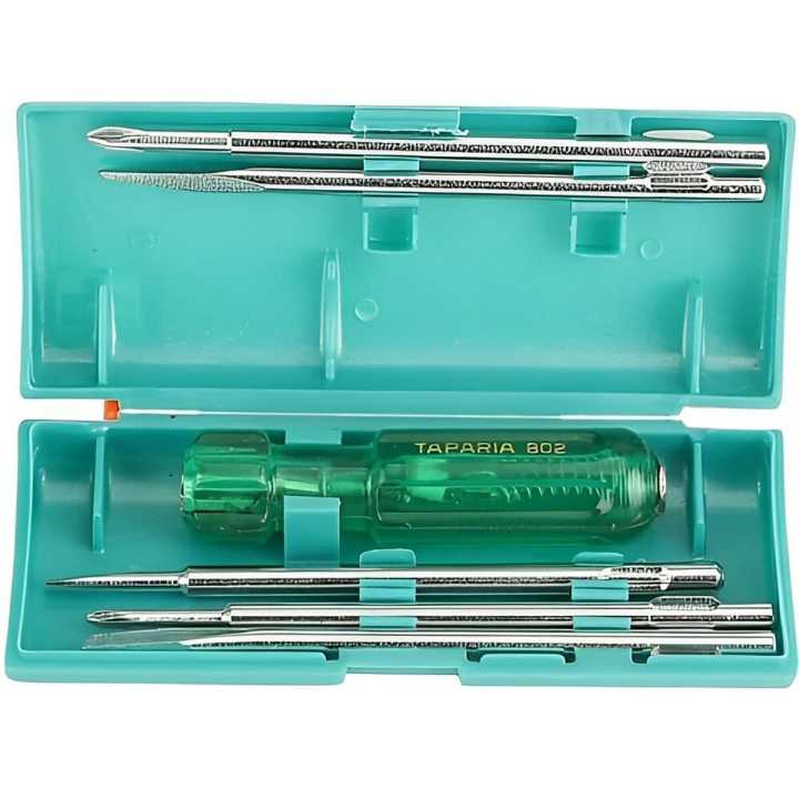Taparia Screw Driver Set with Neon Bulb 802