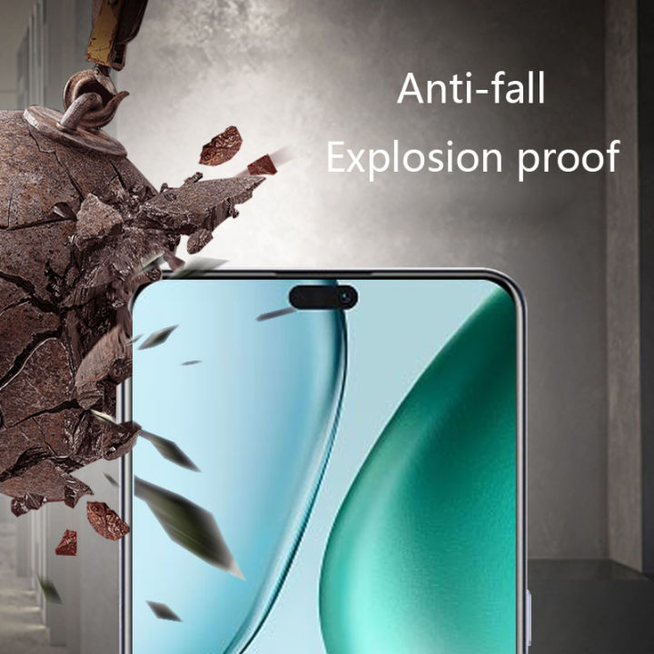 (2Pcs)Biruiqu%20For%20Honor%20X8C%209H%202.5D%20Full%20Cover%20Tempered%20Glass%20Screen%20Protector%20Film%20Black%20-%20Image%205