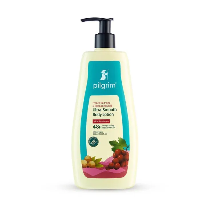 Pilgrim French Red Vine & Hyaluronic Acid Ultra-Smooth Body Lotion 400ml