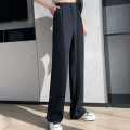 ZiHao Women's Formal Pants High Waist Straight Leg Solid Color Office Workwear. 