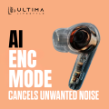 Ultima Atom 820 Earbuds With 30 Hrs Playtime | 5C Super Fast Charging | 13MM Titanium Drivers | Bluetooth 5.4 | AI ENC Noise Cancellation | Open And Connect Technology. 