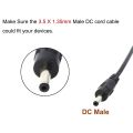 10 Pack DC Power Male Plug Jack to Bare Cable 3.5X1.35mm for DC Power. 