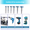 Kqueebee Forstner Drill Bit Set,15-40mm 6 Pcs Carbide Forstner Bits High Speed Steel Wood Tool. 