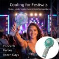 Powerful Small Size Mini Portable Fan Cute Design Pattern Handheld Personal Fan Long-Lasting Battery Sparkling Imitation Speed Portable Handheld Fan Summer Use. 