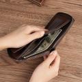 Zippered Men'S Wallet Convenient Fashion Multi-Card Holder Classic Retro Coin Purse for Fashion Use Gift For Men Travel. 