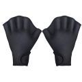Neoprene Swimming Gloves Webbed Fitness Water Resistance Training Gloves with Adjustable Wrist Strap Diving Swim Training Mittens. 