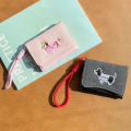 Folding Dachshund Wallet Cartoon Embroidery Multi-Card Slots Puppy Card Holder Pu Leather Cute Folding Wallet for Birthday. 