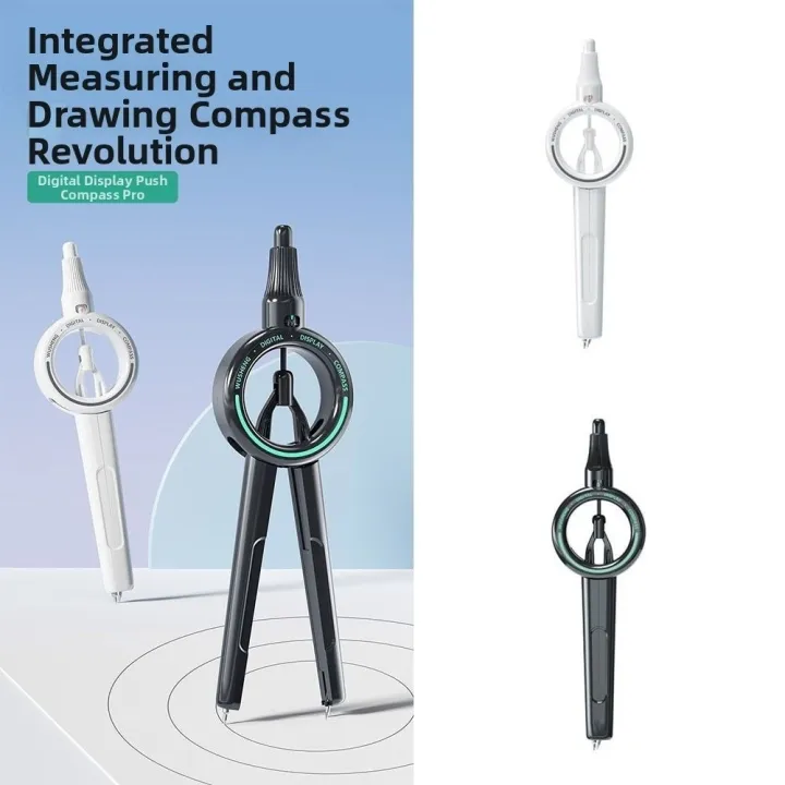 Half Compass Ruler Multifunctional Precision Digital Display Compass Drafting Drawing ...
