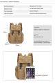 Canvas Backpack Casual Outdoor Travel Rucksack Large Capacity School Bags Vintage Drawstring Bags for Unisex. 