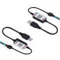 Kqueebee 2X Wireless Bluetooth LED Dimmer Remote Controller DC5-24V Phone APP Connection Control for RGB Light Strip Timer Switch. 