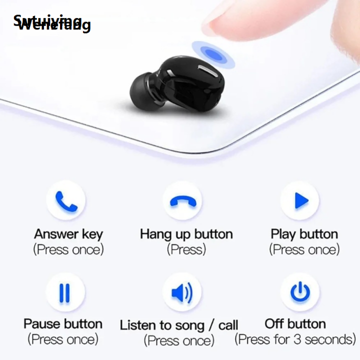 Wenefang%20Sutuiying%20X9%20Wireless%20Bluetooth%205.0%20Earphone%20Earbuds%20Noise%20Canceling%20Sleeping%20Hot%20Selling%20Original%20Waterproof%20TWS%20Mini%20Single%20Earphones%20Stereo%20Sound%20Headphones%20-%20Image%202