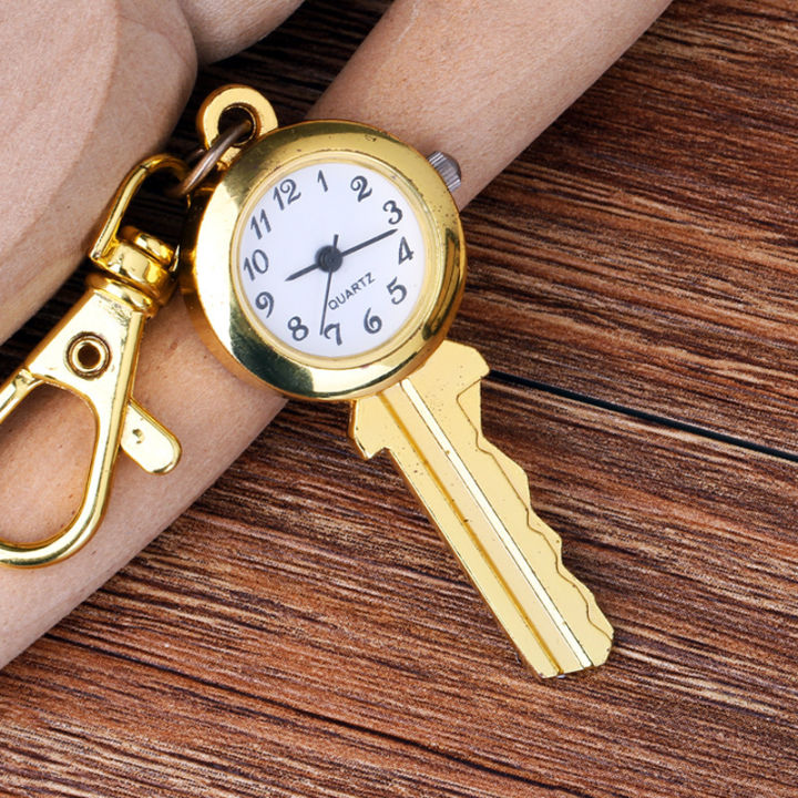 [Can last for 10 years] Key Quartz Pocket Watch Keychain Decorative ...