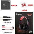 Redragon H120 Wired Gaming Headset with Microphone and Volume Control for Mobiles/Smart Devices, PC and PS4. 