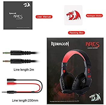 Redragon%20H120%20Wired%20Gaming%20Headset%20with%20Microphone%20and%20Volume%20Control%20for%20Mobiles/Smart%20Devices,%20PC%20and%20PS4%20-%20Image%203