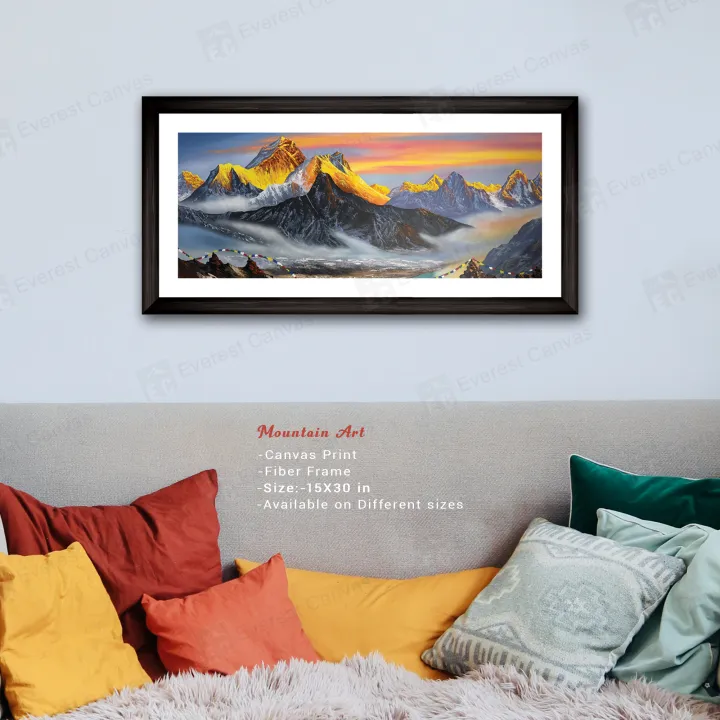 Single%20Panel%20Mountain%20Art%20Painting%20Print%20%20%7C%20Extra%20Small%20Small%20Medium%20Large%20Extra%20Large%20%7C%20Fiber%20Frame%20With%20Glass%20%7C%20-%20Image%203